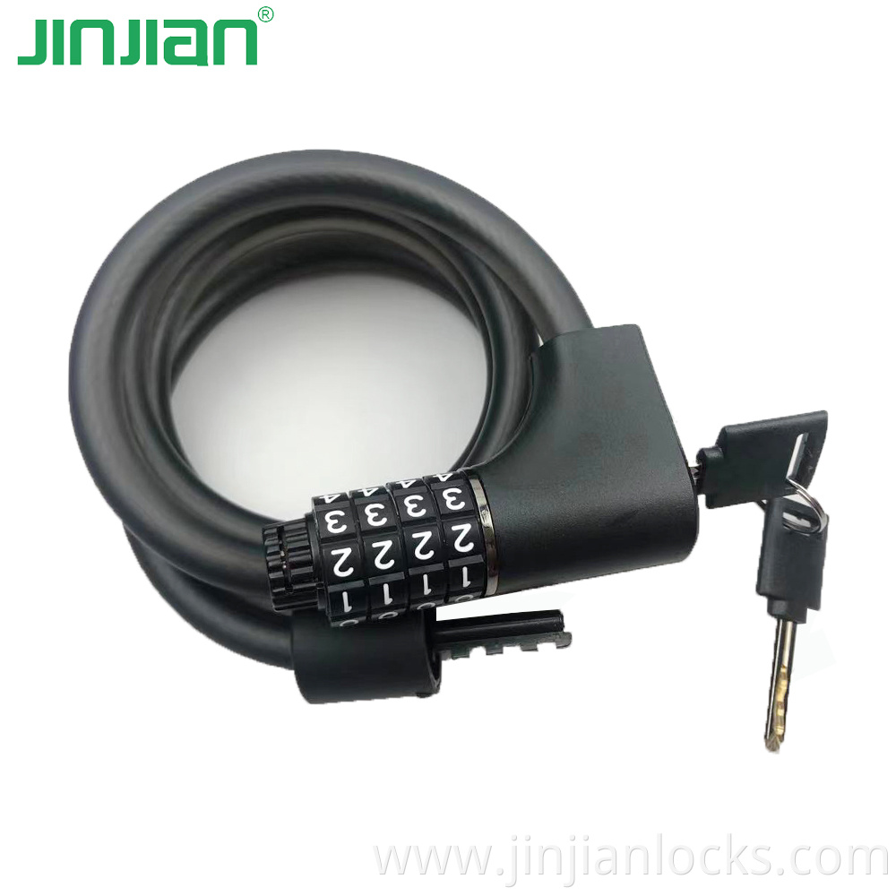 2021 New Design Top Security Anti-theft Cable Lock Bike Chain Key Lock Bicycle Lock Password